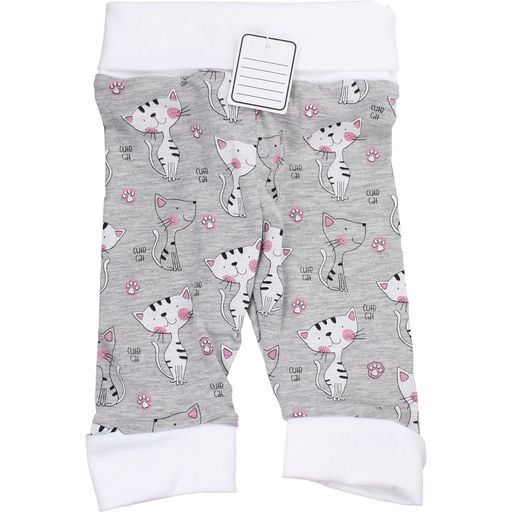 wila Baby Pants with Cats - White