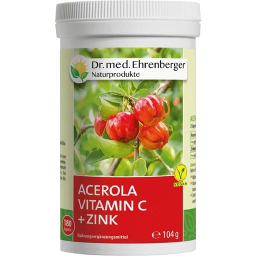 Dr. Ehrenberger Acerola - Vitamina C + Zinco - 180 capsule