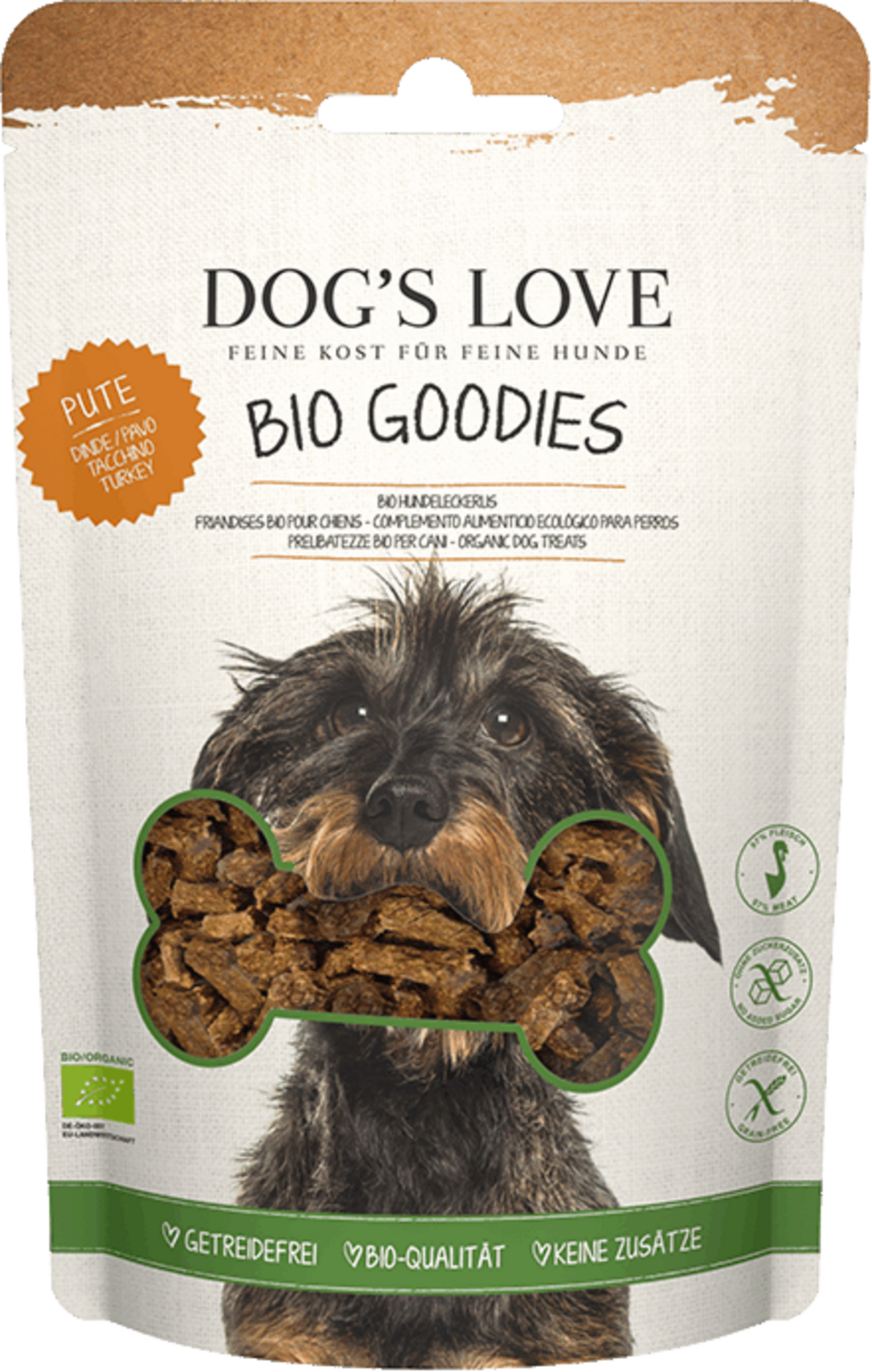 Dog's Love Hundeleckerlis BIO Pute