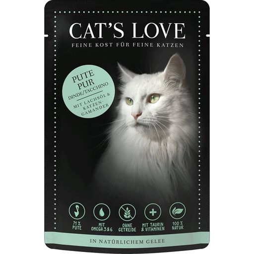 Cat's Love Adult - Cibo Umido al Tacchino per Gatti - 85 g