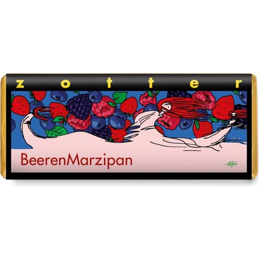 Zotter Schokoladen Organic Berry Marzipan - 70 g