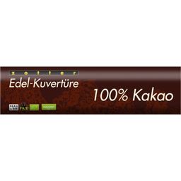 Biologische premium couverture - 100% pure cacao - 120 g
