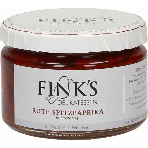 Fink's Delikatessen Rote Spitzpaprika in Mostessig - 280ml
