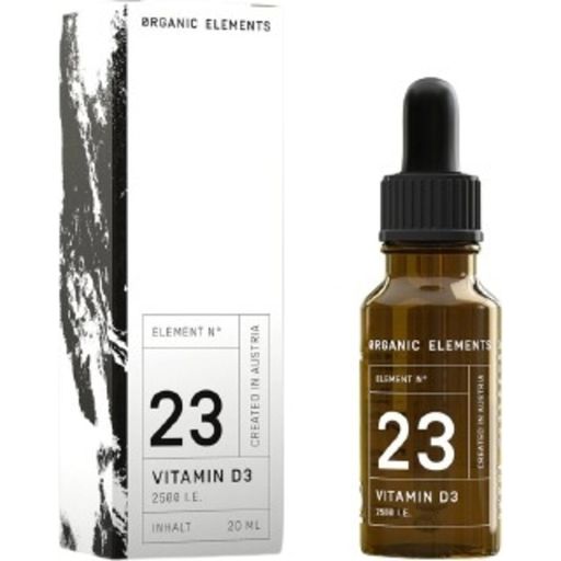 Organic Elements Element N°23 - Vitamin D3 2500 I.E. - 20 ml