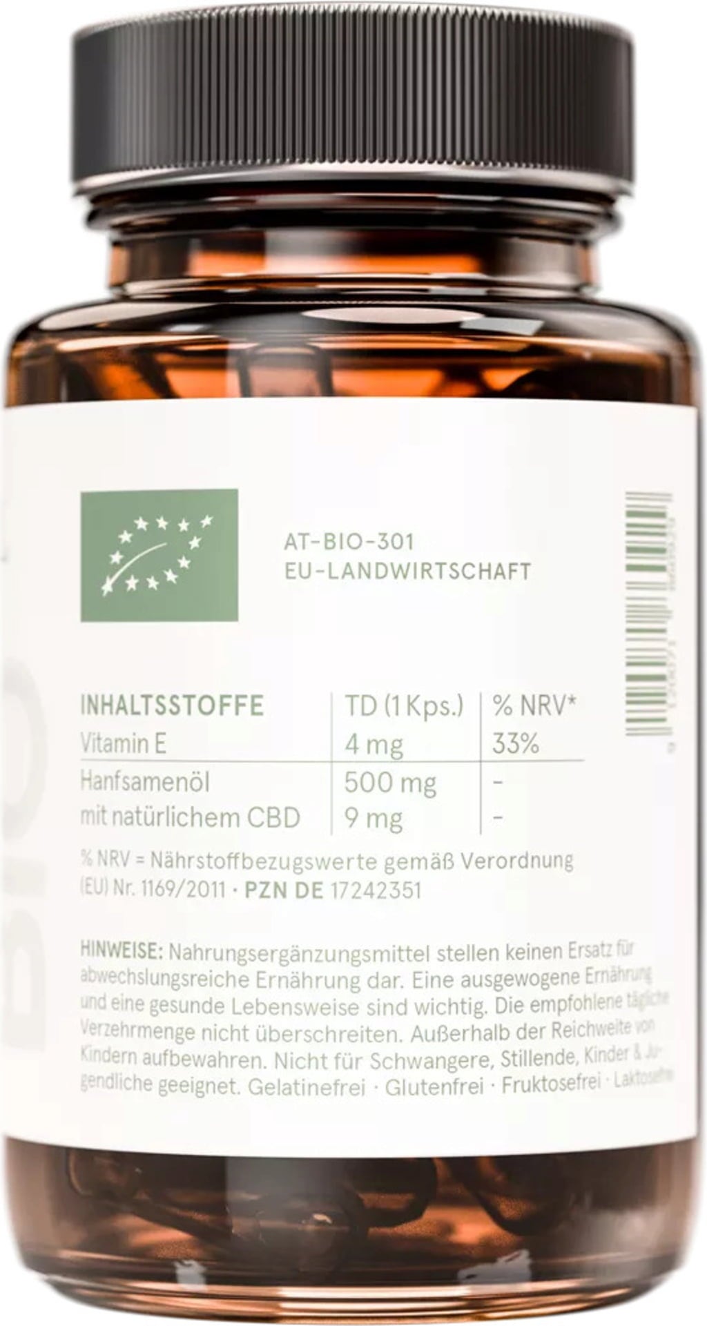 PURE CBD 9 - 60 Kapseln