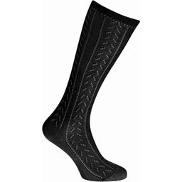 Trachtenmode Hiebaum Ajour Socks For Women, Black