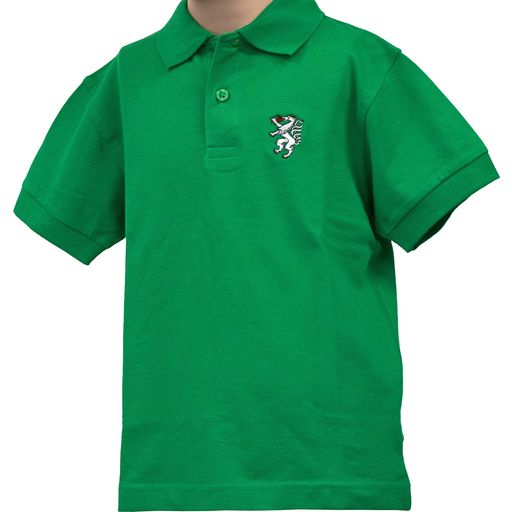 Trachtenmode Hiebaum Children's Trachten Polo Shirt, Grass