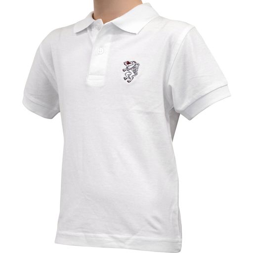 Trachtenmode Hiebaum Children's Trachten Polo Shirt, White