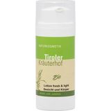 Tiroler Kräuterhof Fresh & light bio lotion arcra és testre