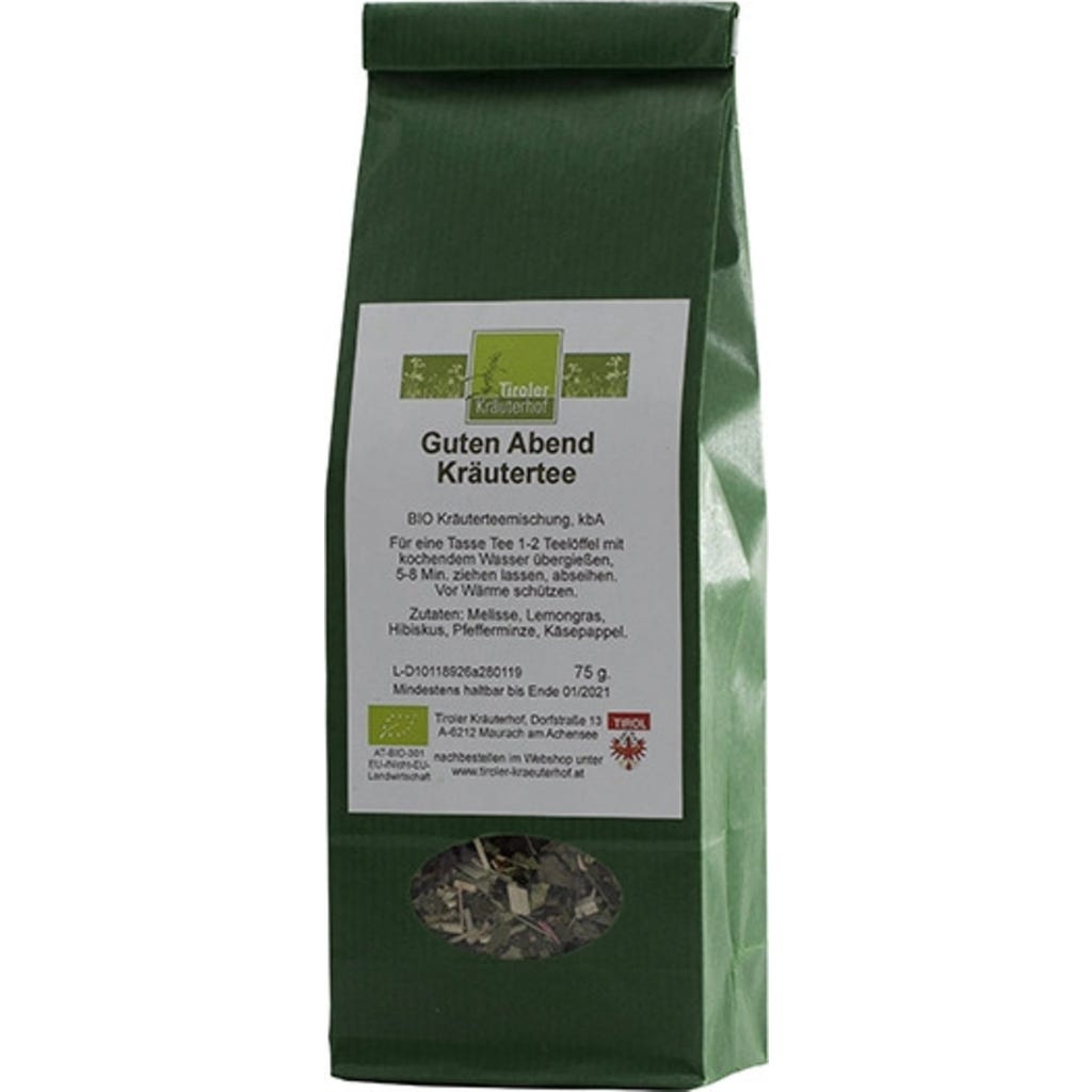 Tiroler Kräuterhof Organic Good Night Herbal Tea, 75 g - From Austria ...