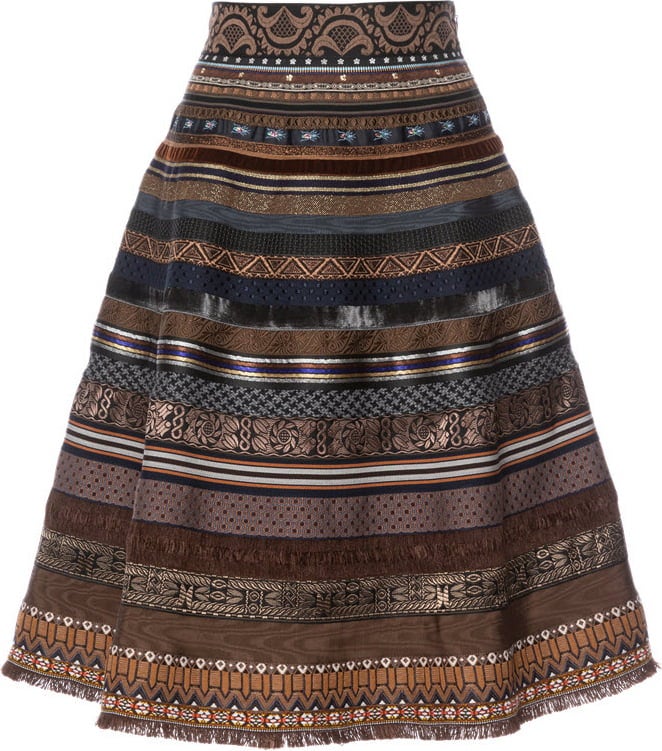 Lena Hoschek Classic Ribbon Skirt walnut tree