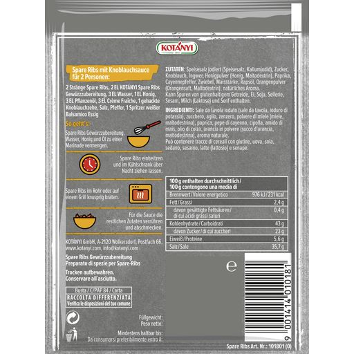 KOTÁNYI Spare Ribs Spice - 40 g