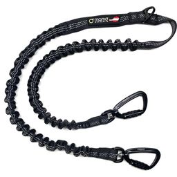 mamo pet sports twin leash connector 2x60 cm - fekete