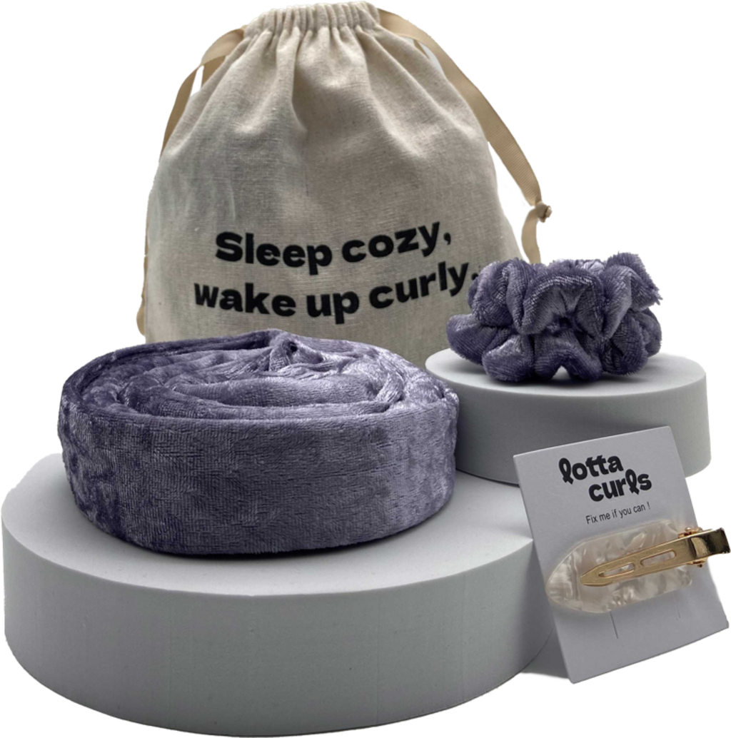 lotta curls Bright Violet Curl Band Set
