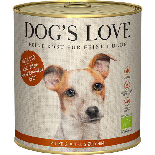 Dog's Love Cibo per Cani - Manzo BIO - 800 g