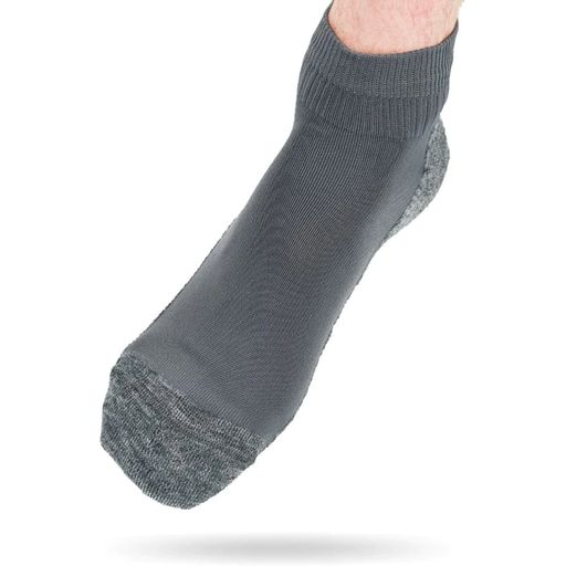 Light Merino Wool Hiking Socks - Short, Grey