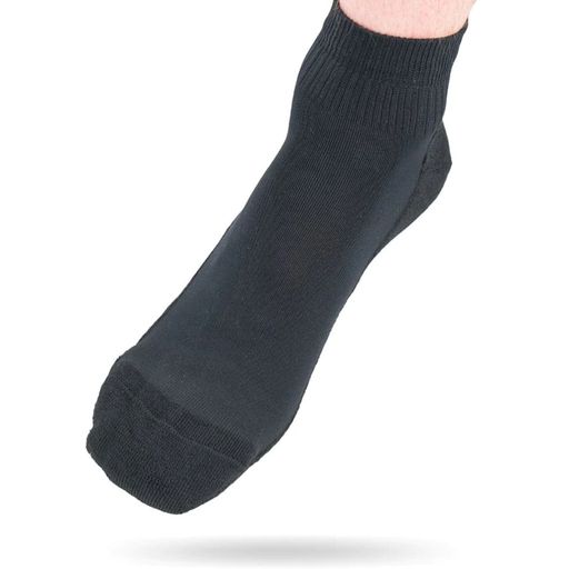 Light Merino Wool Hiking Socks - Short, Black