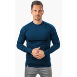 Alpin Loacker Men's Merino Wool Shirt, Blue