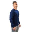 Men's Merino Wool Long Sleeve Shirt, Blue