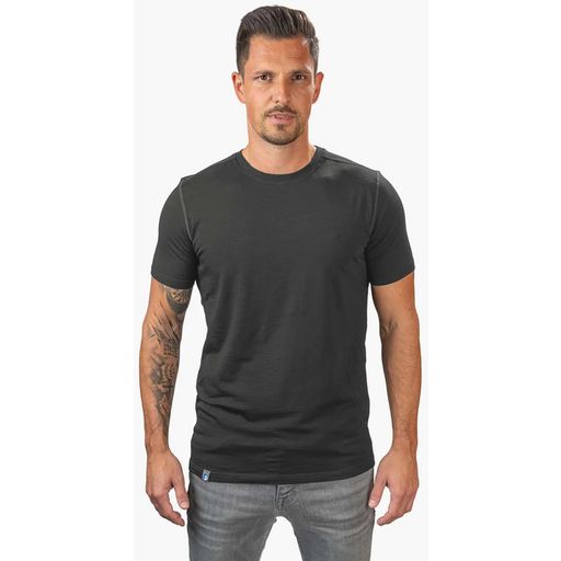 Alpin Loacker T-Shirt da Uomo in Lana Merino - Grigio