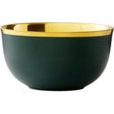 Augarten Champagne Bowls - Matte Forest Green & Gold