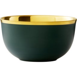 Augarten Champagne Bowls - Matte Forest Green & Gold