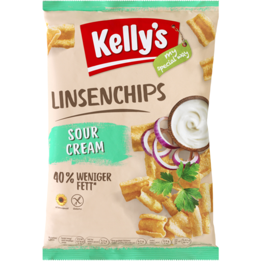 Kelly´s Chips de Lentilles - Goût Sour Cream - 90 g