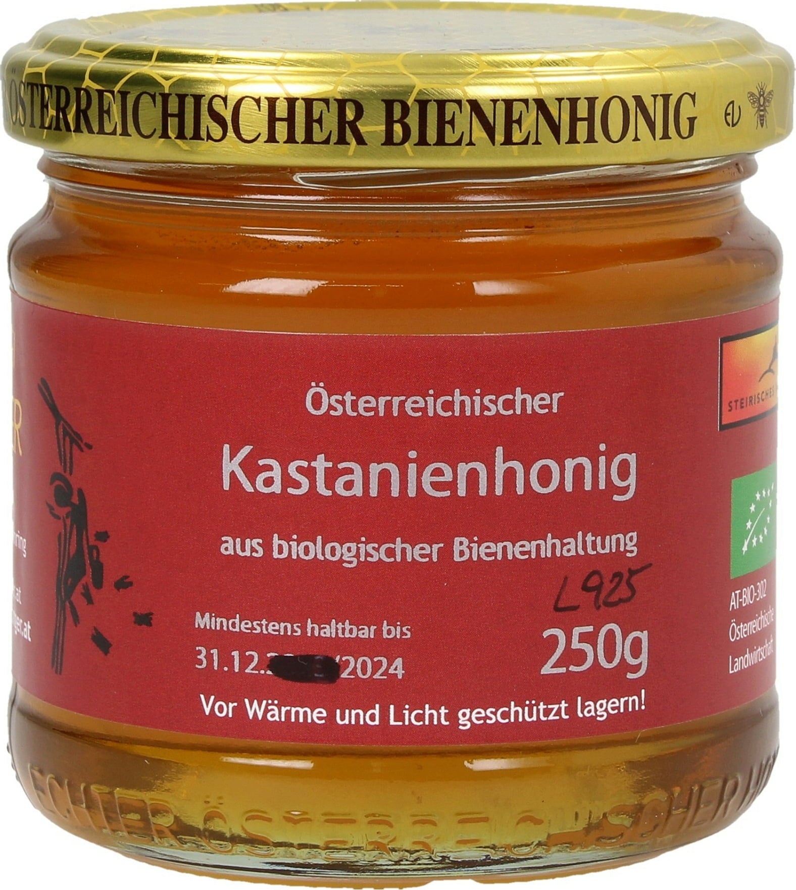 Bio kostanjev med, 250 g