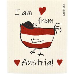 OWOSCHFETZN Schwammtuch "I am from Austria"