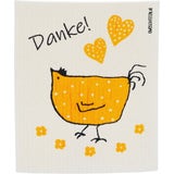 OWOSCHFETZN "Berta Hen -Thank You" Sponge Cloth 