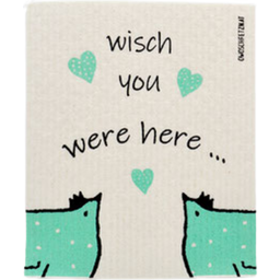 "Berta Hen - Wish you were here" Sponge Cloth 