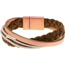 COWstyle Armband San Francisco - Bruin-Wit-Rosé