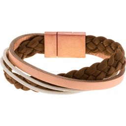 COWstyle Armband San Francisco - Bruin-Wit-Rosé