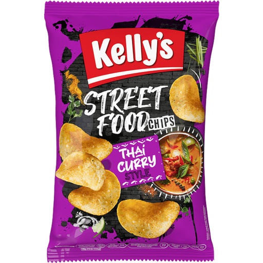 Kelly´s Street Food Chips Thai Curry Style - 100 g