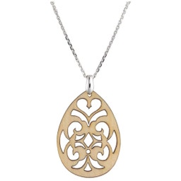 Waidzeit Boheme Kette Zirbe Silber