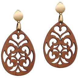 Waidzeit Boheme Ohrringe Walnuss Gold