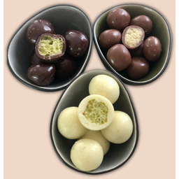 NATURAL CRUNCHY PeaBello Kikkererwtenballetjes - Pure chocolade