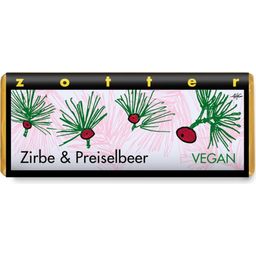 Zotter Schokoladen Bio Zirbe & Preiselbeer - 70 g