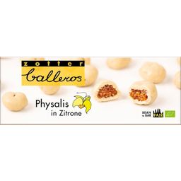 Zotter Schokoladen Organic Balleros - Physalis in Lemon - 100 g