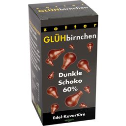 Biologische Gloeilampen Pure Chocolade 60% - 130 g