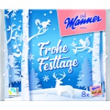 Mega-wafle Manner 8 sztuk, Boże Narodzenie