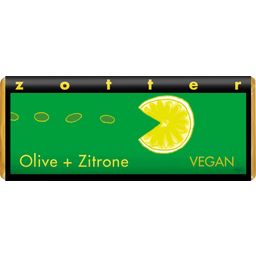 Zotter Schokoladen Bio VEGAN olíva + citrom - 70 g