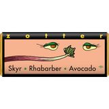 Zotter Schokoladen Organic Skyr, Rhubarb and Avocado
