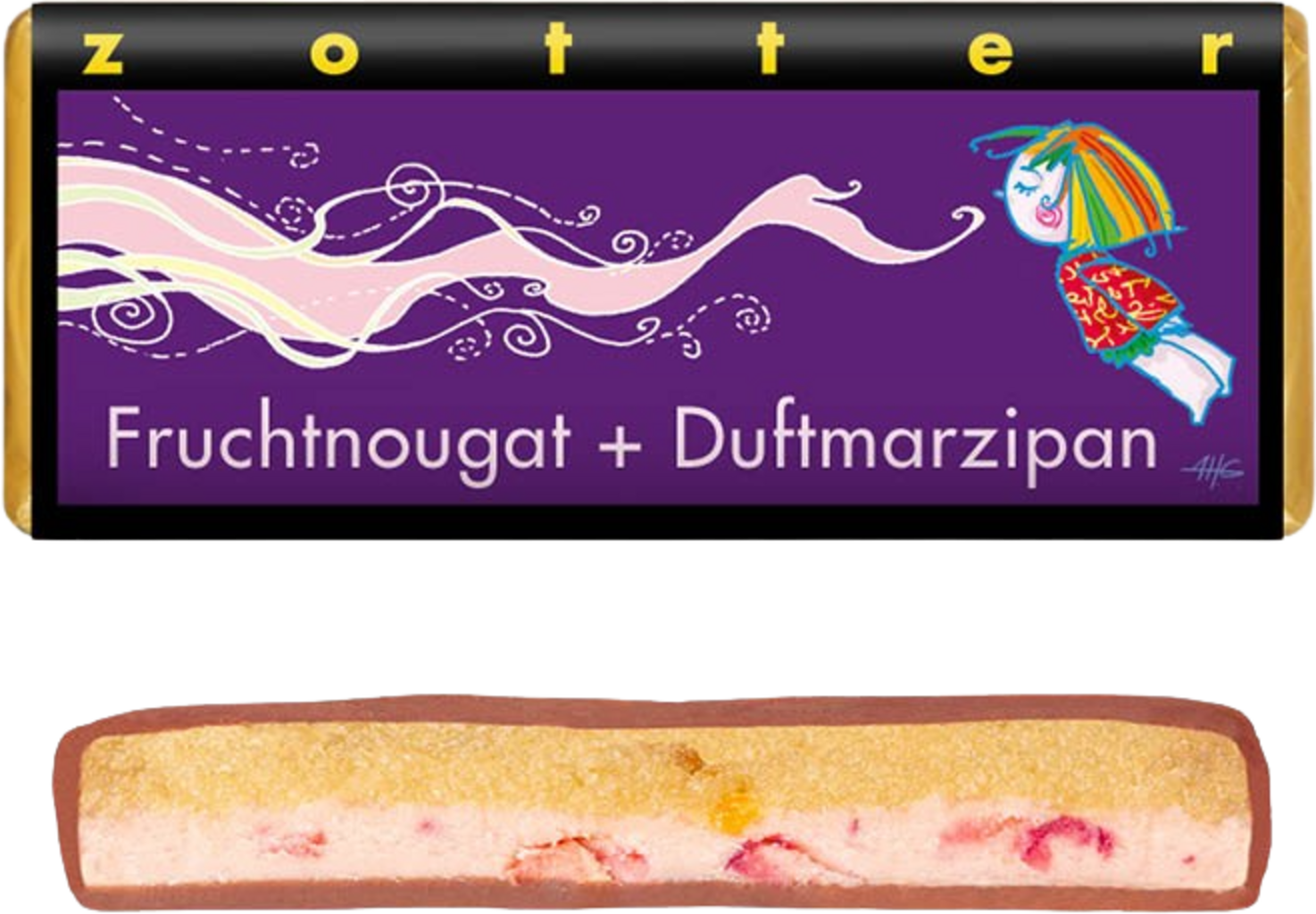 Organic Fruit Praline + Fragrant Marzipan - 70 g