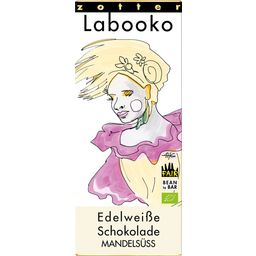Bio čokolada Labooko - "bela čokolada in mandlji"