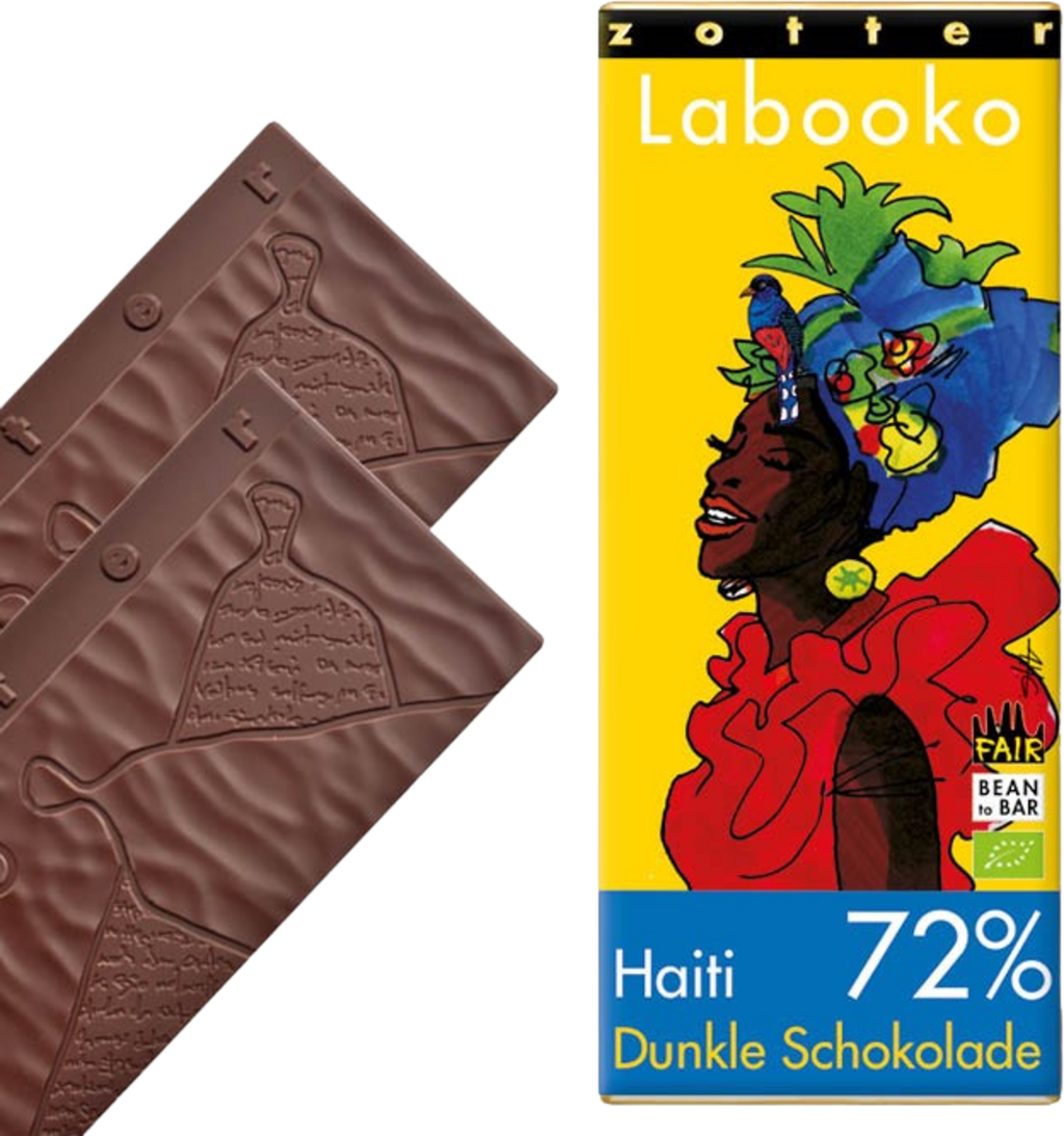 Zotter Schokoladen Bio Labooko 72 % Haiti - 70 g