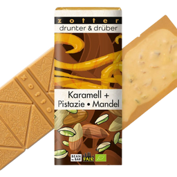 Organic Cheery & Nuts - Caramel + Pistachio and Almond - 70 g