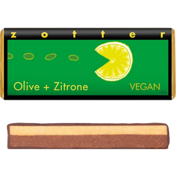 Zotter Schokoladen Bio VEGAN olíva + citrom - 70 g