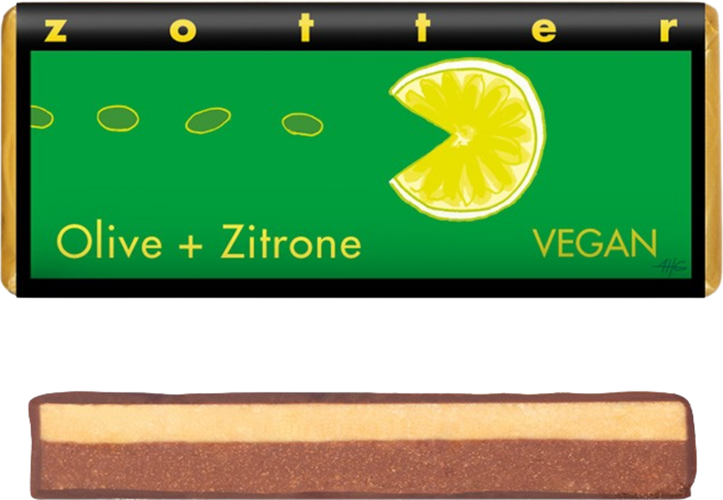 Zotter Schokoladen Biologisch Olive + Zitrone Vegan - 70 g