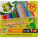 JOLLY Superstick Kid Safe Metallic & Neon Mix - 24 Pcs